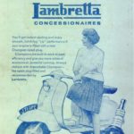 1958 Champion spark plugs campaign with Lambretta