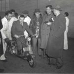 1947 Hermann Schültz President of the Foreign Press Association visiting the Innocenti headquarters
