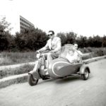 1948 Lambretta 125m with sidecar with three persons