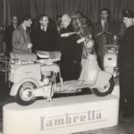 1949 Lambretta stand in the Milan exhibition