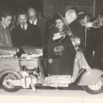 1949 Lambretta stand in the Milan exhibition