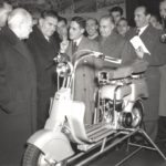 1949 Lambretta stand in the Milan exhibition