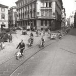 1949 Wedding ride in Lambretta in Milano