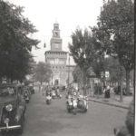 1949 Wedding ride in Lambretta in Milano