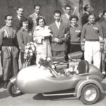 1949 Wedding ride in Lambretta in Milano