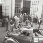 1949 Minetti team during the 32º Giro d'Italia with Lambretta
