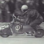 1949 The pilot Tamasia rides in the Alessandria circuit in Piamonte