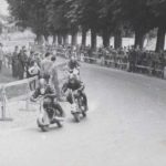 1949 The pilot Tamasia rides in the Alessandria circuit in Piamonte