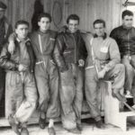 1950 Masetti and the Lambretta team in Monthléry