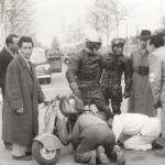 1951 Romolo Ferri sets a world speed record with the Lambretta 125CC class