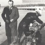 1951 Romolo Ferri sets a world speed record with the Lambretta 125CC class
