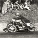 1951 Romolo Ferri with the Lambretta 250
