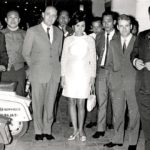 1955 The owner of the Indonesian factory and the italian representative from Innocenti