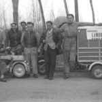 1956 Audience watching gymkhana Lambretta in Pinerolo