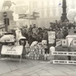 1958 Epiphany day (the three kings) in Milan with Lambretta scooter
