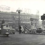 1960 Epiphany day (the three kings) in Milan with Lambretta car