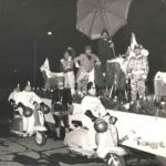 1960 Ambrosian parade, Milan with Lambretta scooters