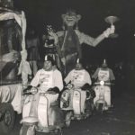 1960 Ambrosian parade, Milan with Lambretta scooters
