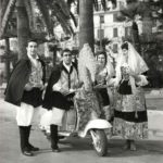 1961 Europe flower parade in Sanremo with Lambretta scooters