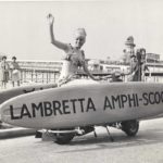 1969 Lambretta amphibi-schooter with lady waving