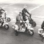 Arthur Francis and Lambretta scooter race