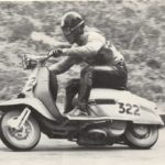 Race in England with Lambretta scooters